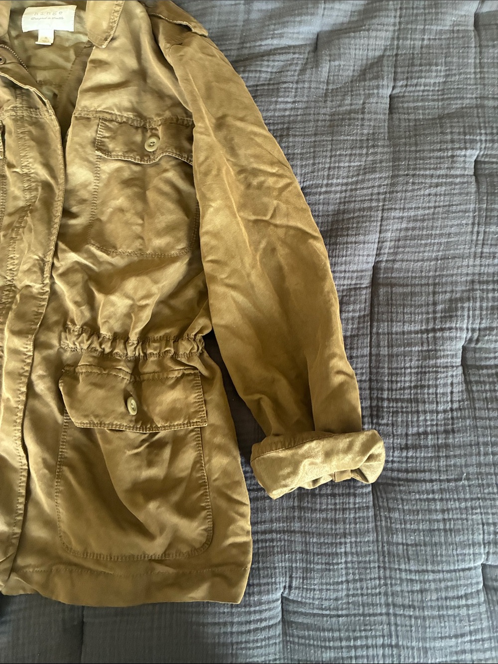 hinge Olive Utility Drawstring-Waist Jacket - Picture 4 of 4